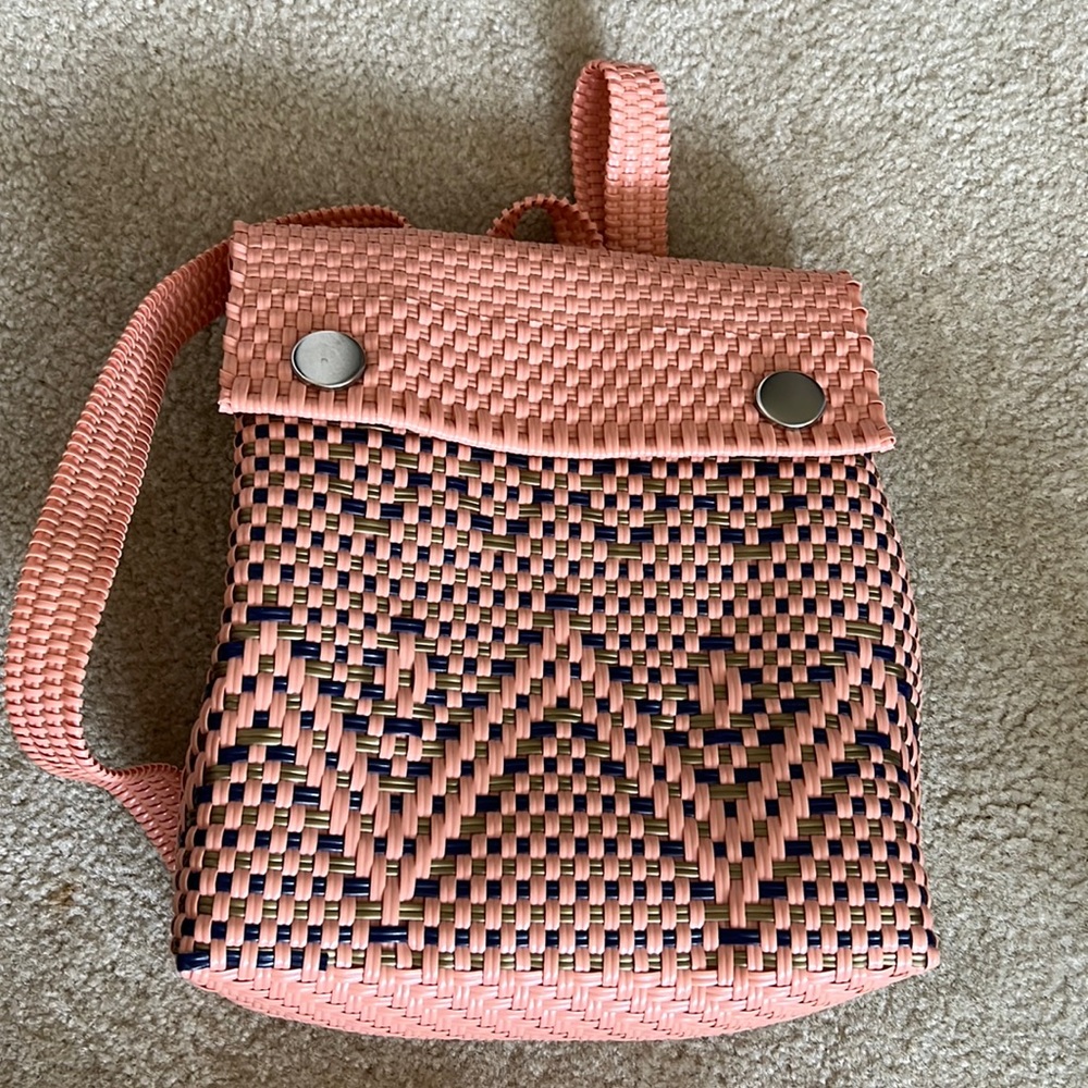 Hand made Mexican woven backpack